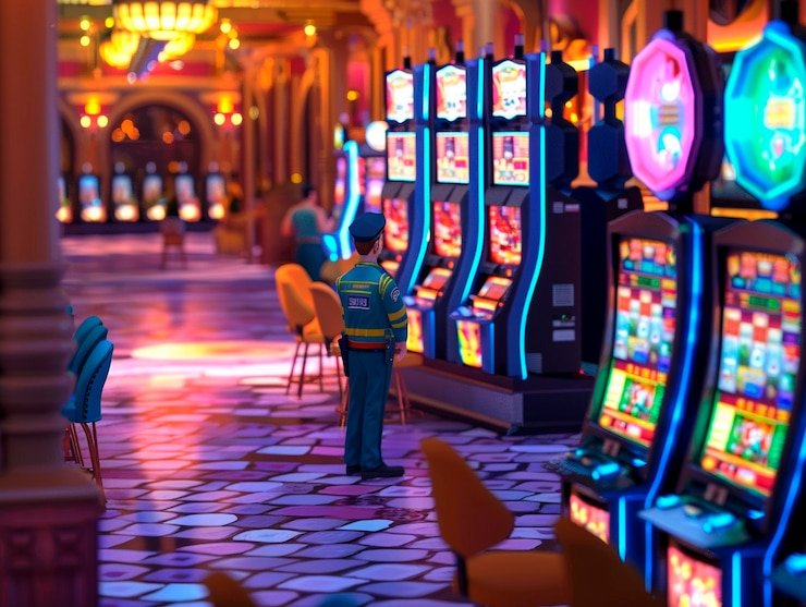 Jurassic Kingdom slot interface showing five reels with prehistoric creature symbols